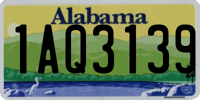 AL license plate 1AQ3139