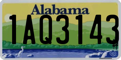 AL license plate 1AQ3143