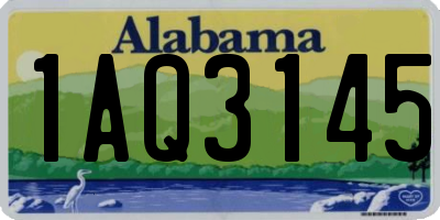AL license plate 1AQ3145
