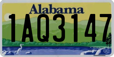 AL license plate 1AQ3147