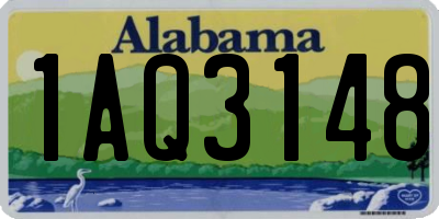 AL license plate 1AQ3148