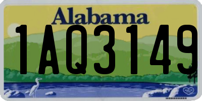 AL license plate 1AQ3149
