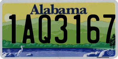 AL license plate 1AQ3167