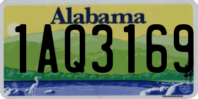 AL license plate 1AQ3169