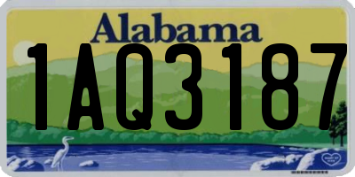 AL license plate 1AQ3187