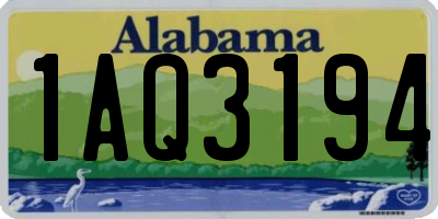 AL license plate 1AQ3194