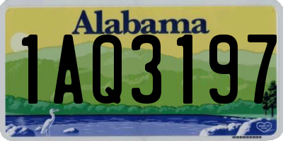 AL license plate 1AQ3197