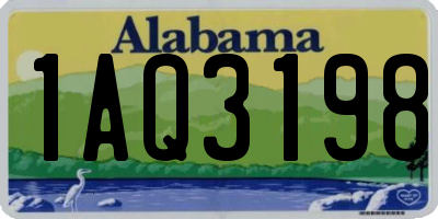 AL license plate 1AQ3198