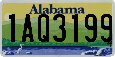 AL license plate 1AQ3199