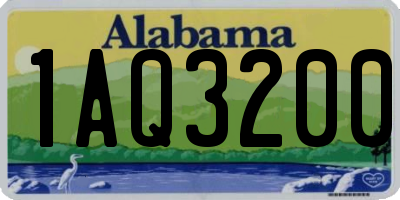 AL license plate 1AQ3200