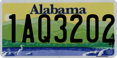 AL license plate 1AQ3202