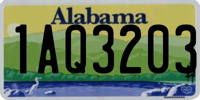 AL license plate 1AQ3203