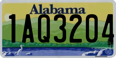 AL license plate 1AQ3204