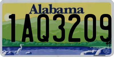 AL license plate 1AQ3209