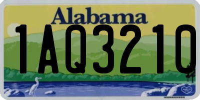 AL license plate 1AQ3210
