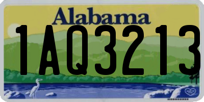 AL license plate 1AQ3213