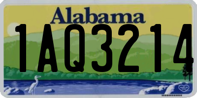 AL license plate 1AQ3214