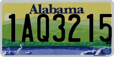 AL license plate 1AQ3215