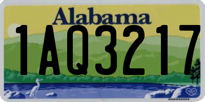 AL license plate 1AQ3217