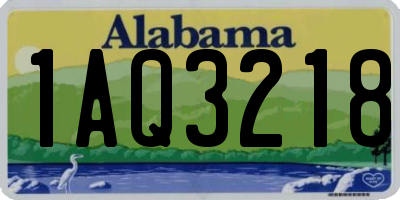 AL license plate 1AQ3218