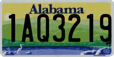 AL license plate 1AQ3219