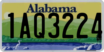AL license plate 1AQ3224