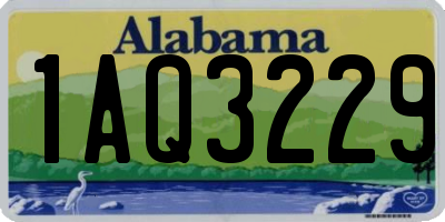 AL license plate 1AQ3229