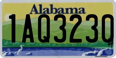 AL license plate 1AQ3230