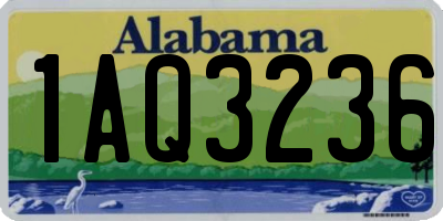 AL license plate 1AQ3236