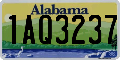 AL license plate 1AQ3237