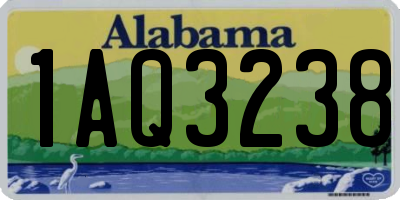AL license plate 1AQ3238