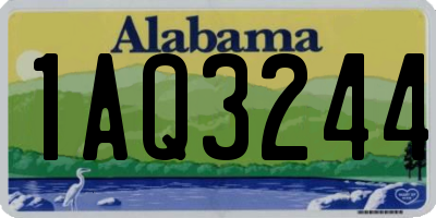 AL license plate 1AQ3244