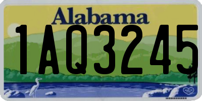 AL license plate 1AQ3245