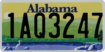 AL license plate 1AQ3247