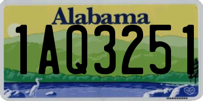 AL license plate 1AQ3251