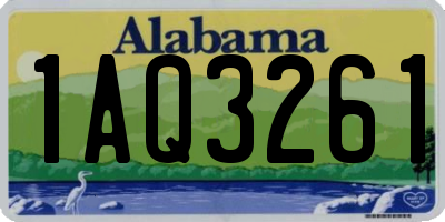 AL license plate 1AQ3261