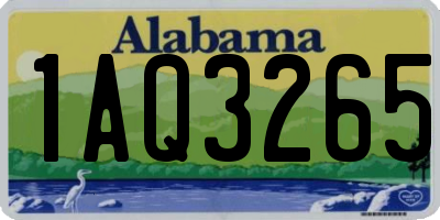 AL license plate 1AQ3265