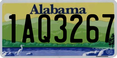 AL license plate 1AQ3267