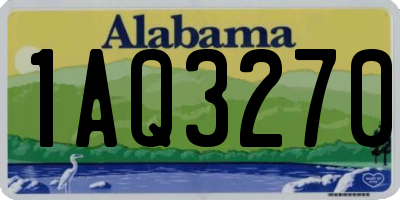 AL license plate 1AQ3270