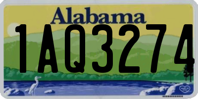 AL license plate 1AQ3274