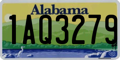AL license plate 1AQ3279