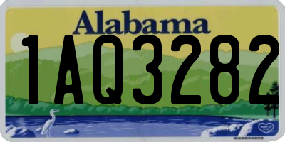 AL license plate 1AQ3282
