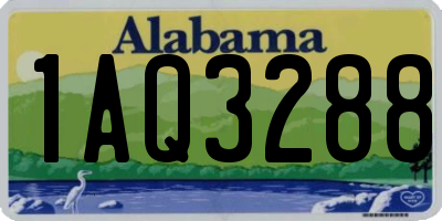 AL license plate 1AQ3288