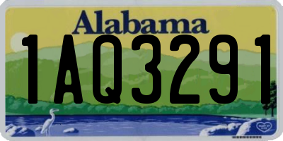 AL license plate 1AQ3291