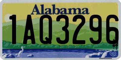 AL license plate 1AQ3296