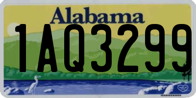 AL license plate 1AQ3299