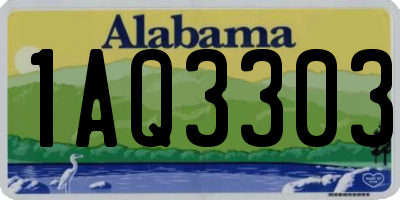 AL license plate 1AQ3303