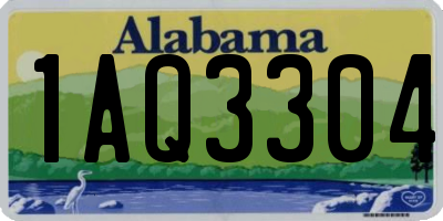 AL license plate 1AQ3304