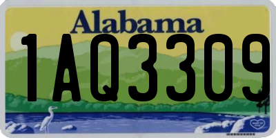 AL license plate 1AQ3309