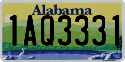 AL license plate 1AQ3331